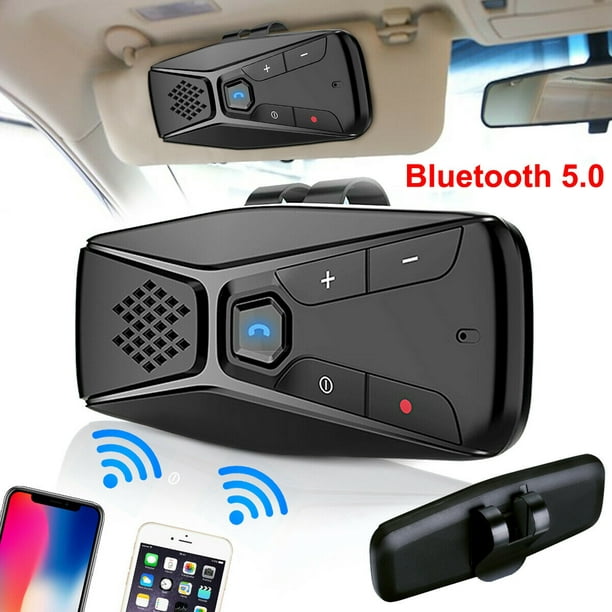 Wireless Bluetooth Handsfree Car Speakerphone Kit Speaker Phone Visor Clip 